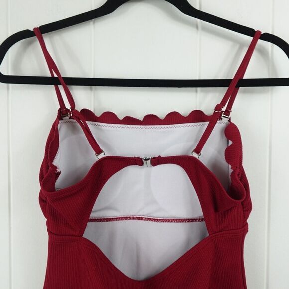 Shein Red Scalaped One Piece Swimsuit Medium - Picture 7 of 10